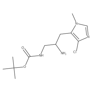 tert-butyl N-[2-amino-3-(4-chloro-1-methyl-1H-imidazol-5-yl)propyl]carbamate Structure