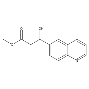 Methyl 3-hydroxy-3-(quinolin-6-yl)propanoate Structure