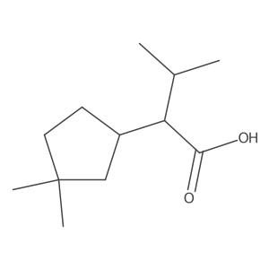 2-(3,3-Dimethylcyclopentyl)-3-methylbutanoic acid Structure