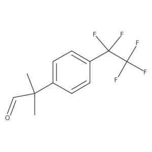 2-Methyl-2-[4-(pentafluoroethyl)phenyl]propanal结构式