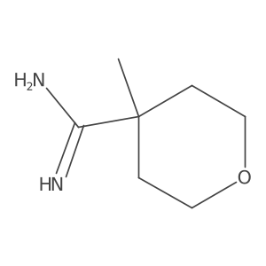 4-Methyloxane-4-carboximidamide结构式