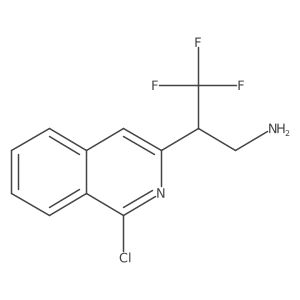 2-(1-Chloroisoquinolin-3-yl)-3,3,3-trifluoropropan-1-amine结构式