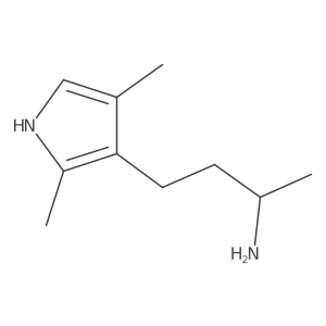 4-(2,4-dimethyl-1H-pyrrol-3-yl)butan-2-amine结构式