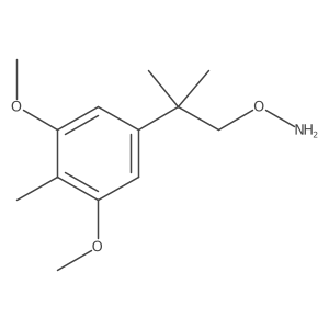 O-[2-(3,5-dimethoxy-4-methylphenyl)-2-methylpropyl]hydroxylamine结构式