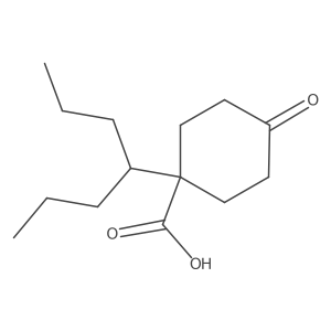 1-(Heptan-4-yl)-4-oxocyclohexane-1-carboxylic acid结构式