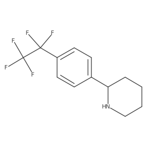 2-[4-(Pentafluoroethyl)phenyl]piperidine结构式