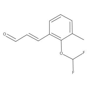 3-[2-(Difluoromethoxy)-3-methylphenyl]prop-2-enal结构式