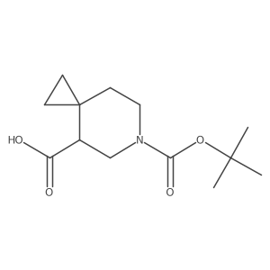 6-(Tert-butoxycarbonyl)-6-azaspiro[2.5]octane-4-carboxylic acid结构式