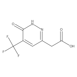 2-[6-Oxo-5-(trifluoromethyl)-1H-pyridazin-3-yl]acetic acid结构式