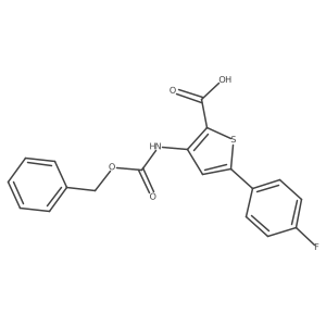 3-{[(Benzyloxy)carbonyl]amino}-5-(4-fluorophenyl)thiophene-2-carboxylic acid Structure