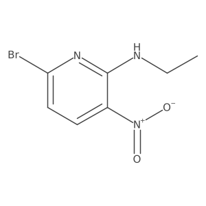 6-Bromo-N-ethyl-3-nitropyridin-2-amine结构式