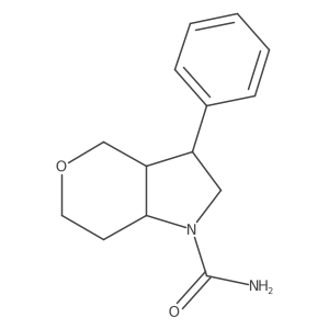 3-Phenyl-octahydropyrano[4,3-b]pyrrole-1-carboxamide Structure