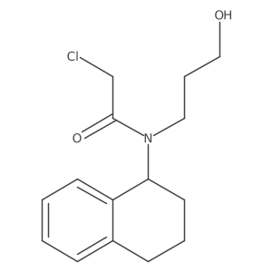 2-Chloro-N-(3-hydroxypropyl)-N-(1,2,3,4-tetrahydronaphthalen-1-yl)acetamide Structure