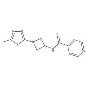N-[1-(5-Methyl-1,3,4-thiadiazol-2-yl)azetidin-3-yl]pyridine-4-carboxamide Structure