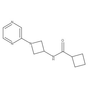 N-[1-(pyrazin-2-yl)azetidin-3-yl]cyclobutanecarboxamide Structure