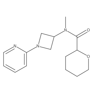 N-methyl-N-[1-(pyridin-2-yl)azetidin-3-yl]oxane-2-carboxamide Structure