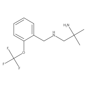 (2-Amino-2-methylpropyl)({[2-(trifluoromethoxy)phenyl]methyl})amine Structure