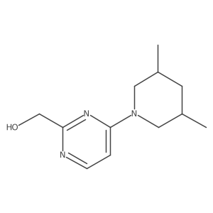 [4-(3,5-Dimethylpiperidin-1-yl)pyrimidin-2-yl]methanol Structure
