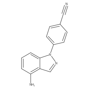 4-(4-amino-1H-indazol-1-yl)benzonitrile结构式