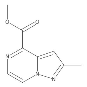 Methyl 2-methylpyrazolo[1,5-a]pyrazine-4-carboxylate结构式