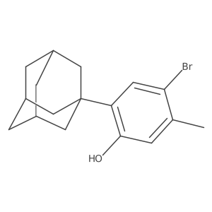 2-(Adamantan-1-YL)-4-bromo-5-methylphenol结构式