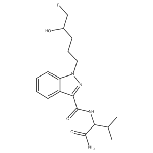 N-(1-amino-3-methyl-1-oxobutan-2-yl)-1-(5-fluoro-4-hydroxypentyl)-1H-indazole-3-carboxamide Structure