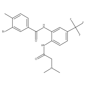 3-Bromo-N-(2-(2-(dimethylamino)acetamido)-5-(trifluoromethyl)phenyl)-4-methylbenzamide Structure
