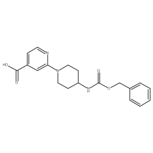 2-(4-{[(Benzyloxy)carbonyl]amino}piperidin-1-yl)pyridine-4-carboxylic acid Structure