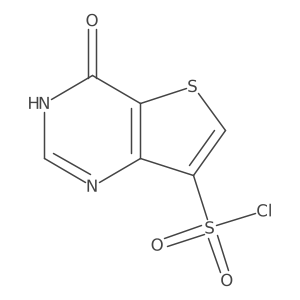 4-Hydroxythieno[3,2-d]pyrimidine-7-sulfonyl chloride Structure