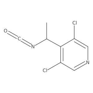 3,5-Dichloro-4-(1-isocyanatoethyl)pyridine Structure