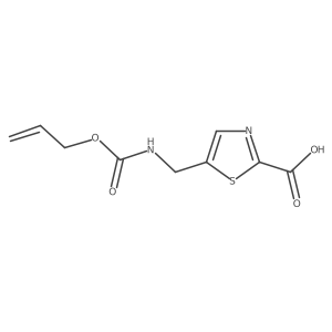 5-({[(Prop-2-en-1-yloxy)carbonyl]amino}methyl)-1,3-thiazole-2-carboxylic acid Structure