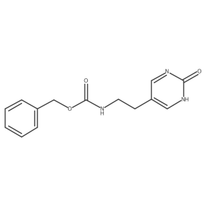 benzyl N-[2-(2-hydroxypyrimidin-5-yl)ethyl]carbamate Structure