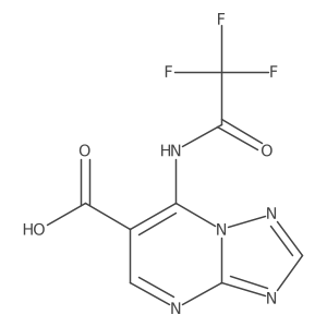 7-(2,2,2-Trifluoroacetamido)-[1,2,4]triazolo[1,5-a]pyrimidine-6-carboxylic acid Structure