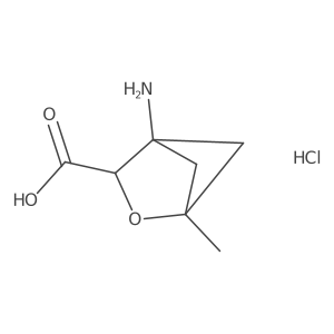 4-Amino-1-methyl-2-oxabicyclo[2.1.1]hexane-3-carboxylic acid hydrochloride Structure