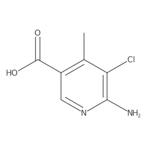6-Amino-5-chloro-4-methylpyridine-3-carboxylic acid Structure