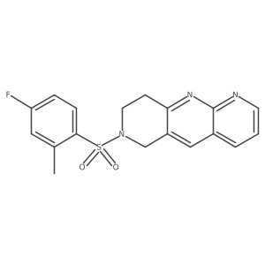 7-(4-fluoro-2-methylbenzenesulfonyl)-6H,7H,8H,9H-pyrido[2,3-b]1,6-naphthyridine Structure