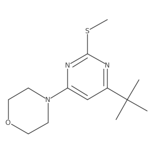 4-[6-Tert-butyl-2-(methylsulfanyl)pyrimidin-4-yl]morpholine Structure