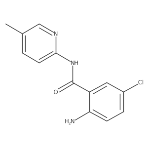 2-amino-5-chloro-N-(5-methylpyridin-2-yl)benzamide结构式