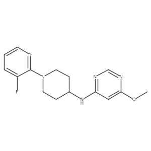 N-[1-(3-fluoropyridin-2-yl)piperidin-4-yl]-6-methoxypyrimidin-4-amine Structure