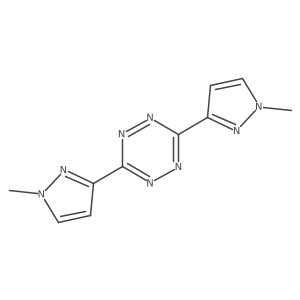 3,6-Bis(1-methyl-3-pyrazolyl)-1,2,4,5-tetrazine Structure