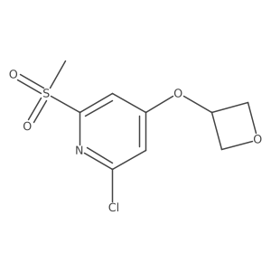 2-chloro-6-(methylsulfonyl)-4-(3-oxetanyloxy)Pyridine Structure