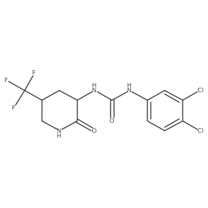 1-(3,4-Dichlorophenyl)-3-[2-oxo-5-(trifluoromethyl)piperidin-3-yl]urea Structure