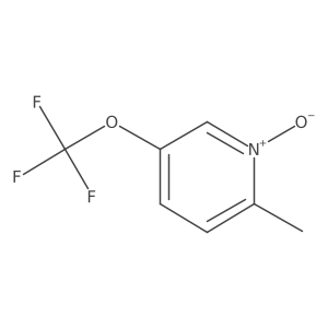 2-Methyl-1-oxido-5-(trifluoromethoxy)pyridin-1-ium结构式