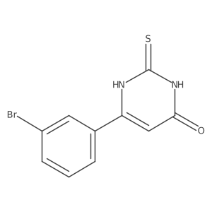 6-(3-bromophenyl)-2-thioxo-2,3-dihydropyrimidin-4(1H)-one结构式
