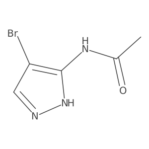 4-Bromo-5-acetamidopyrazole Structure