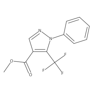 Methyl 1-phenyl-5-(trifluoromethyl)pyrazole-4-carboxylate Structure