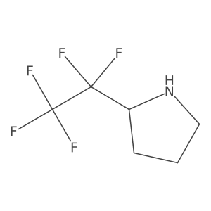 2-(Pentafluoroethyl)pyrrolidine Structure