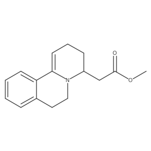Methyl 3,4,6,7-tetrahydro-2H-benzo[a]quinolizine-4-acetate Structure