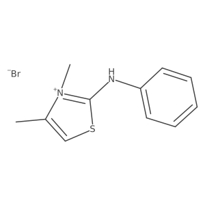 3,4-Dimethyl-2-(phenylamino)thiazol-3-ium bromide Structure
