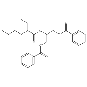 2-(Benzoyloxy)-1-[(benzoyloxy)methyl]ethyl 2-ethylhexanoate结构式